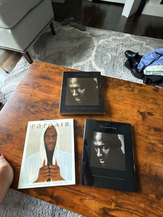 Michael Jordan Other - Michael Jordan Book Lot: Rare Air and I Can't Accept Not Trying (Hardcover Slipc